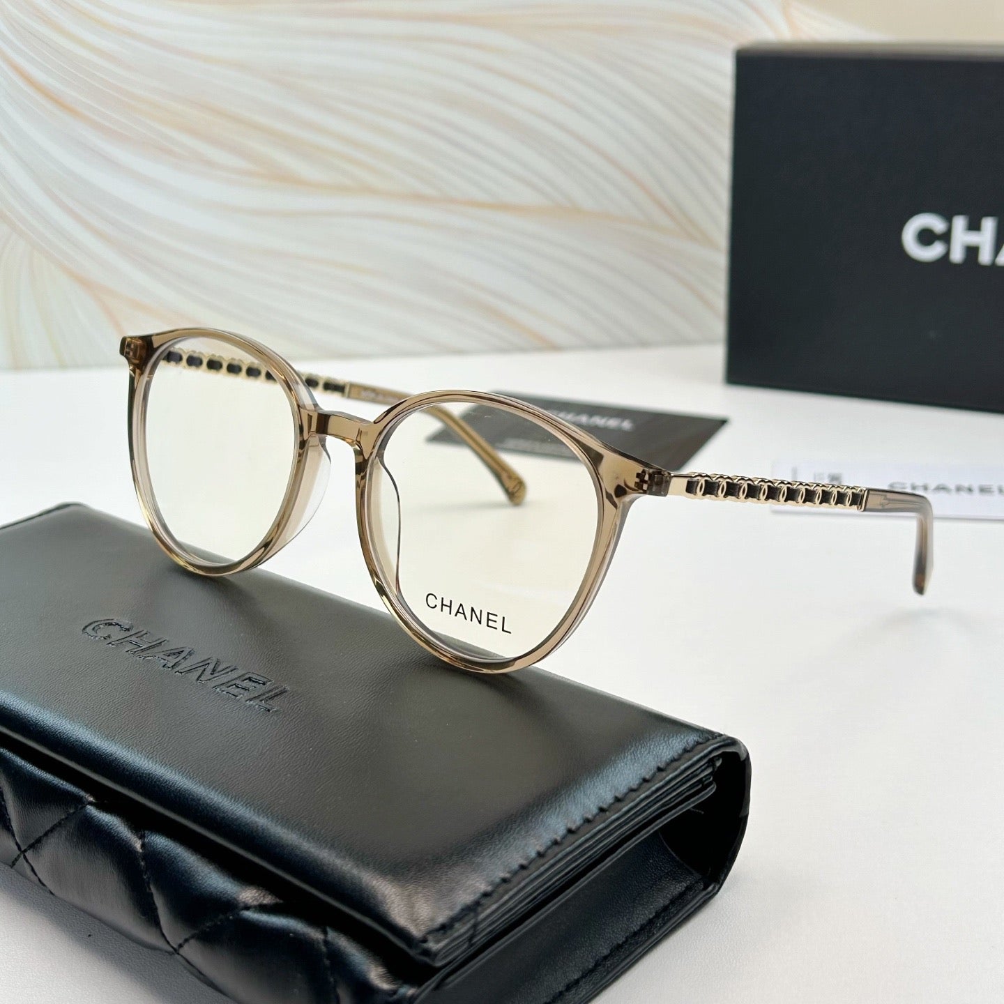Inspired Chanel CH3412 – Round Eyeglasses with Braided Temples (1:1 Mirror Quality)