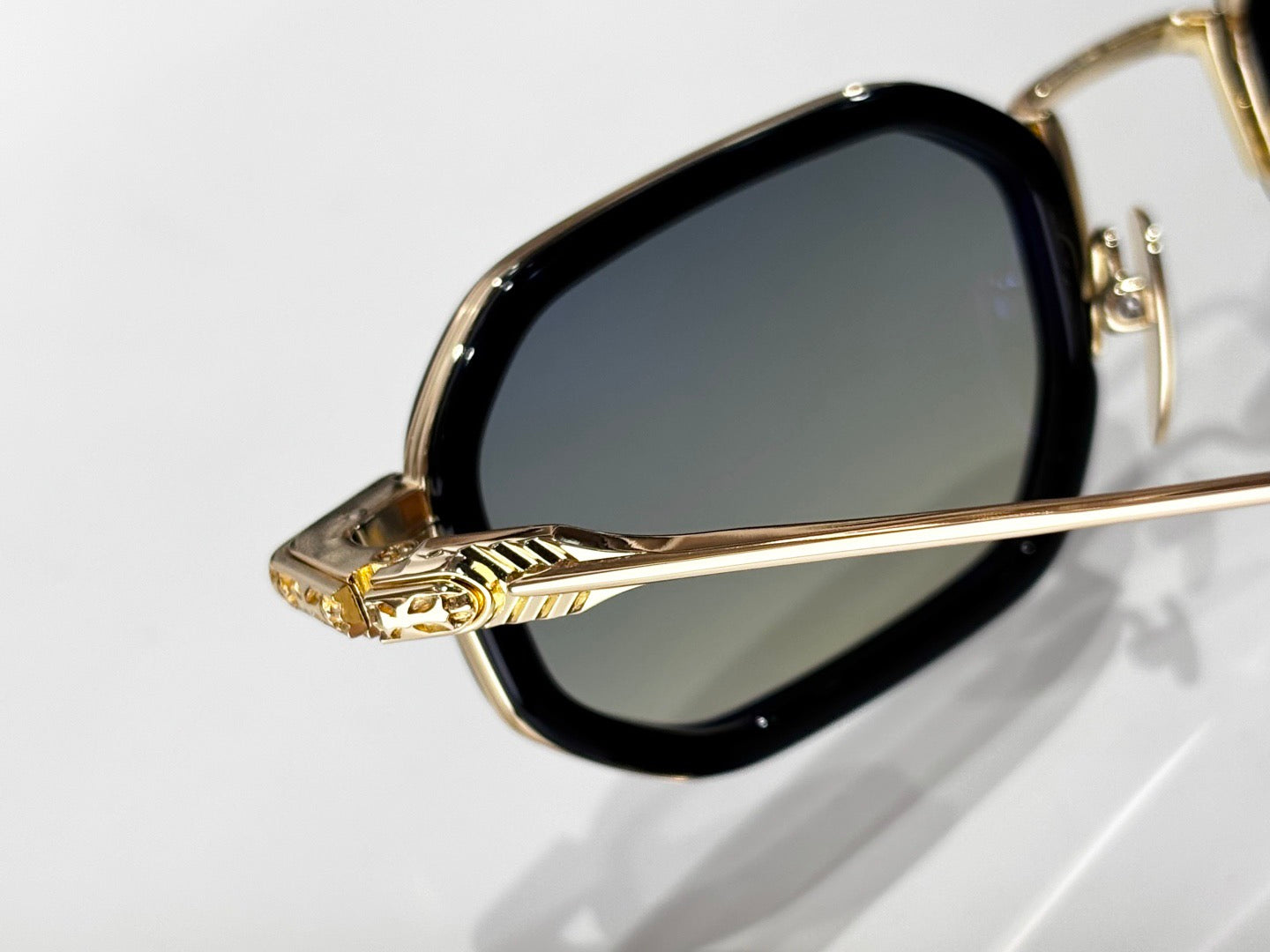 Inspired Chrome Hearts STYLIDA – Octagonal Metal Sunglasses with Zeiss Lenses (1:1 Mirror Quality)