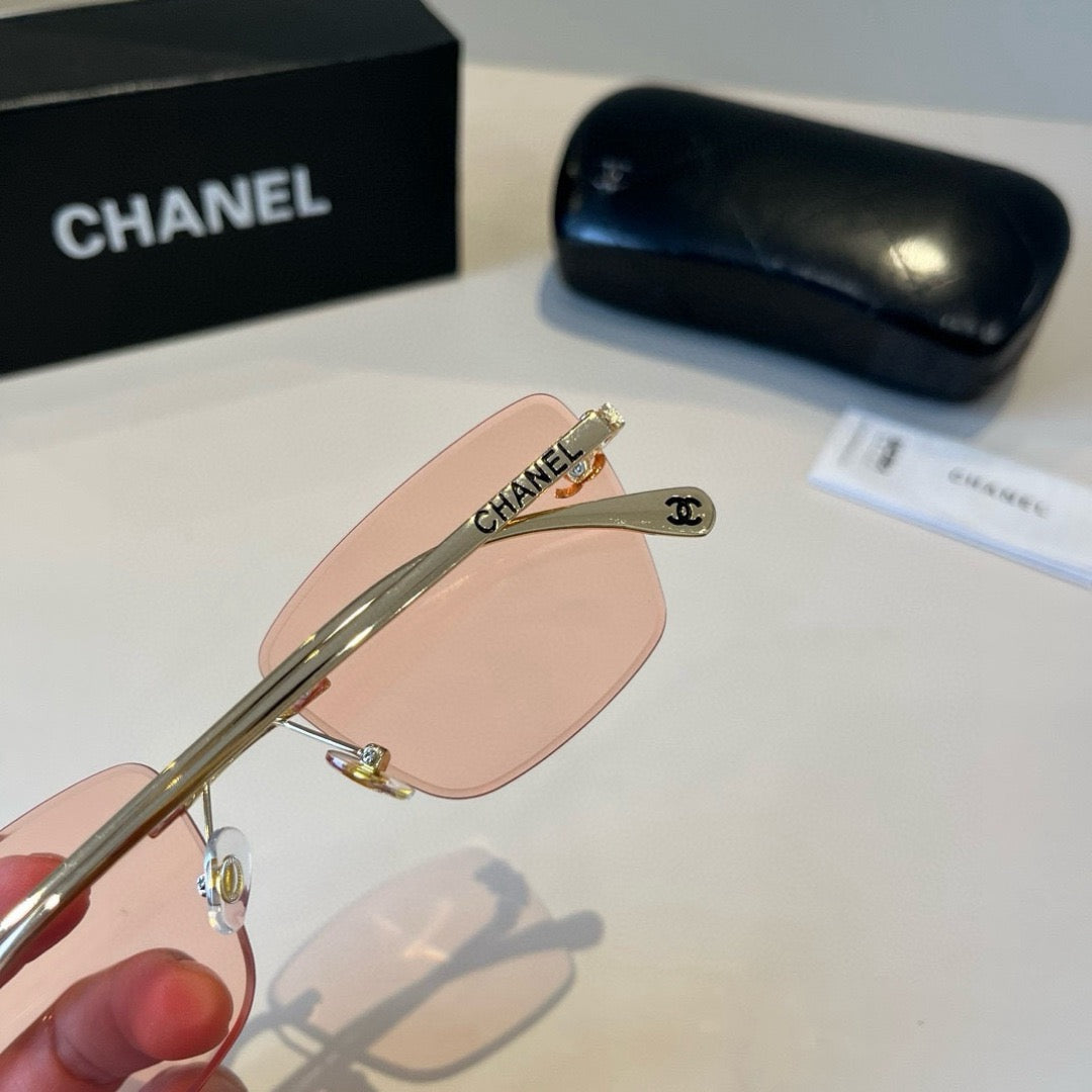 Inspired Chanel 6B073 – Rimless Square Sunglasses (1:1 Mirror Quality)