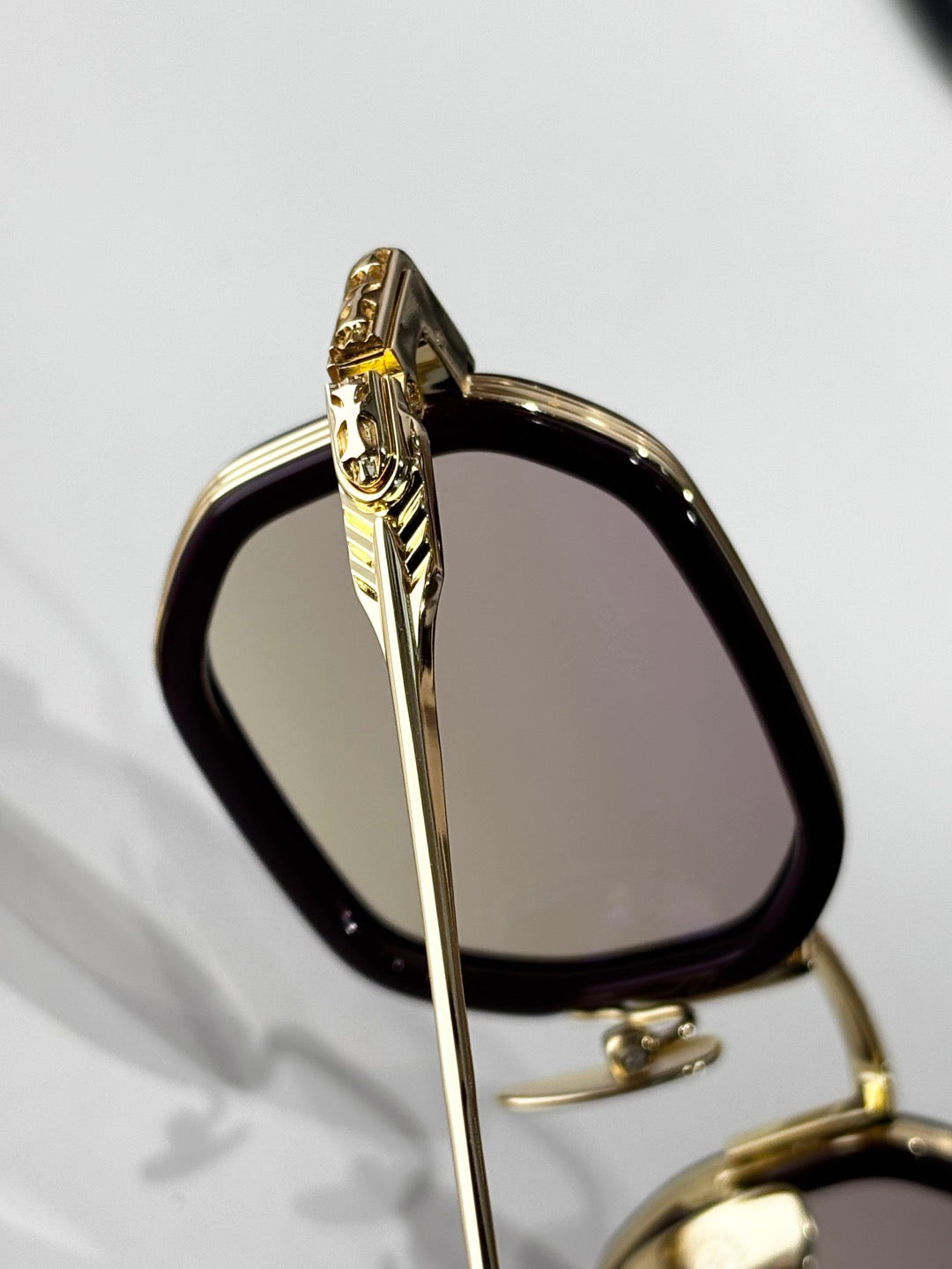 Inspired Chrome Hearts STYLIDA – Octagonal Metal Sunglasses with Zeiss Lenses (1:1 Mirror Quality)