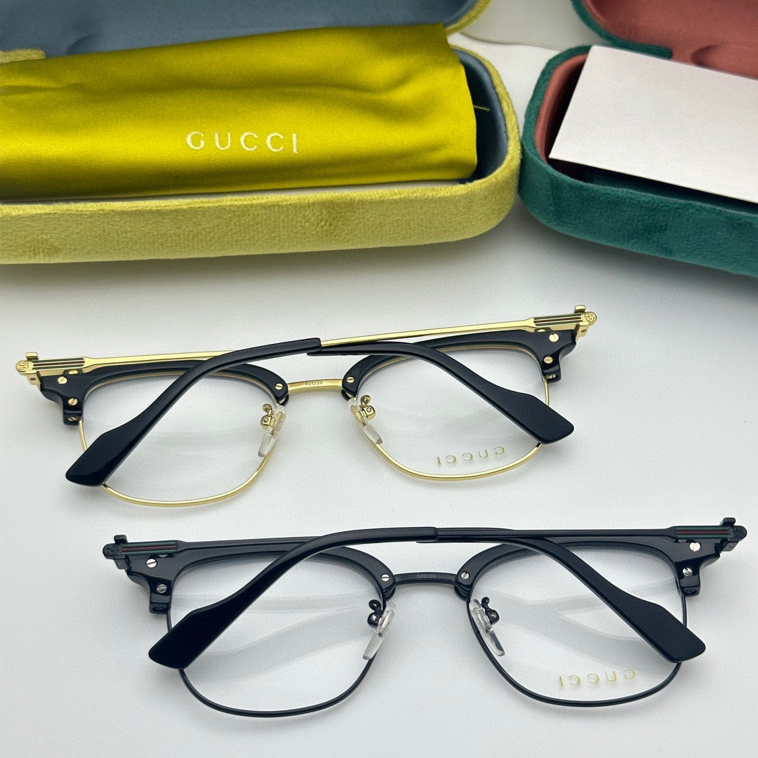 GG1606OK Inspired Browline Optical Glasses – Lightweight Half-Rim Frame