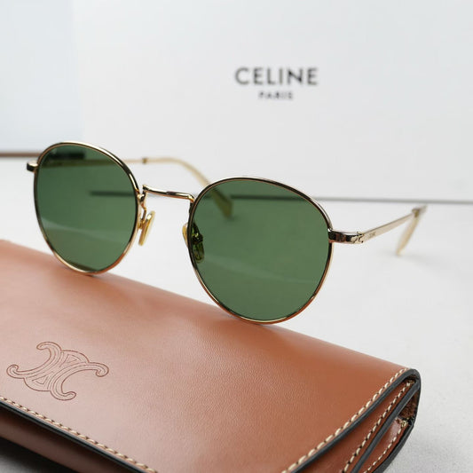 Inspired Celine CL40100U – Round Vintage Metal Sunglasses (1:1 Mirror Quality)