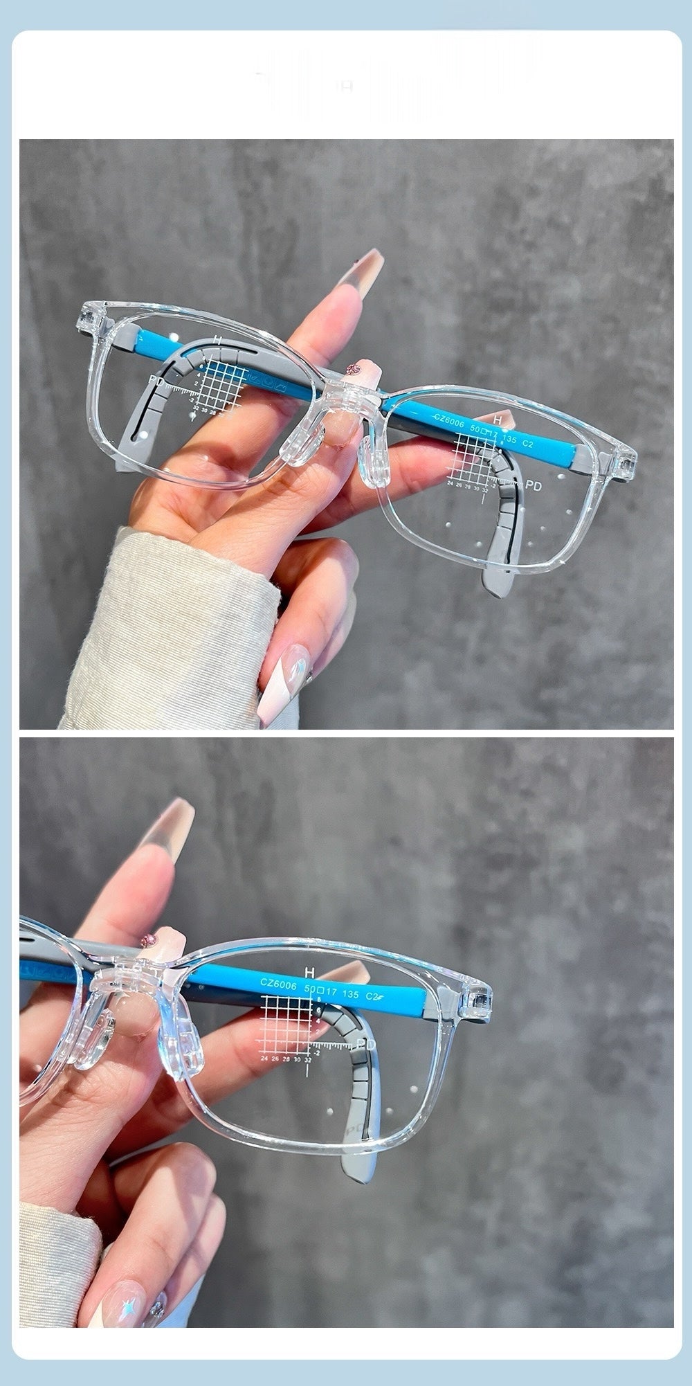 Kids Lightweight TR Optical Glasses Frame – Model CZ6006ET