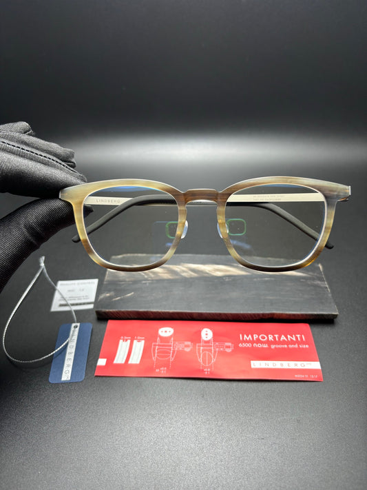 Inspired Lindberg 1856 Horn Limited – Square Buffalo Horn Eyeglasses (1:1 Mirror Quality)