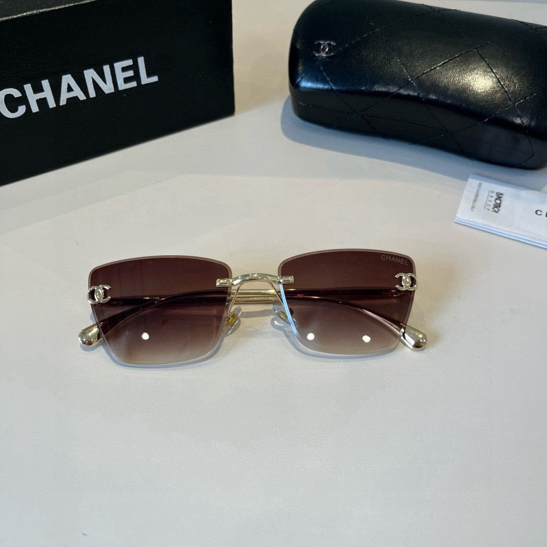 Inspired Chanel 6B073 – Rimless Gradient Square Sunglasses (1:1 Mirror Quality)