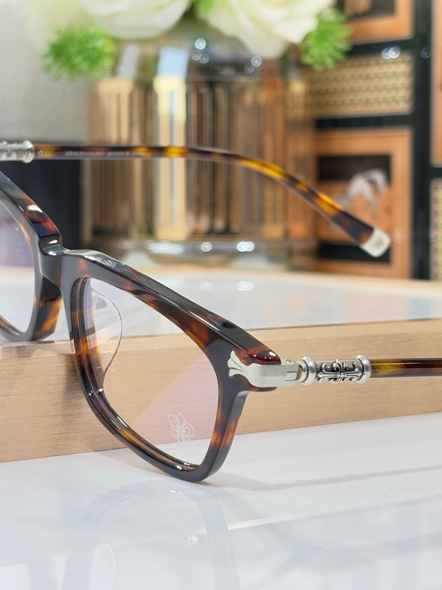 Chrome Hearts FUN HATCH – Classic Rectangular Optical Eyeglasses (1:1 Mirror Quality)