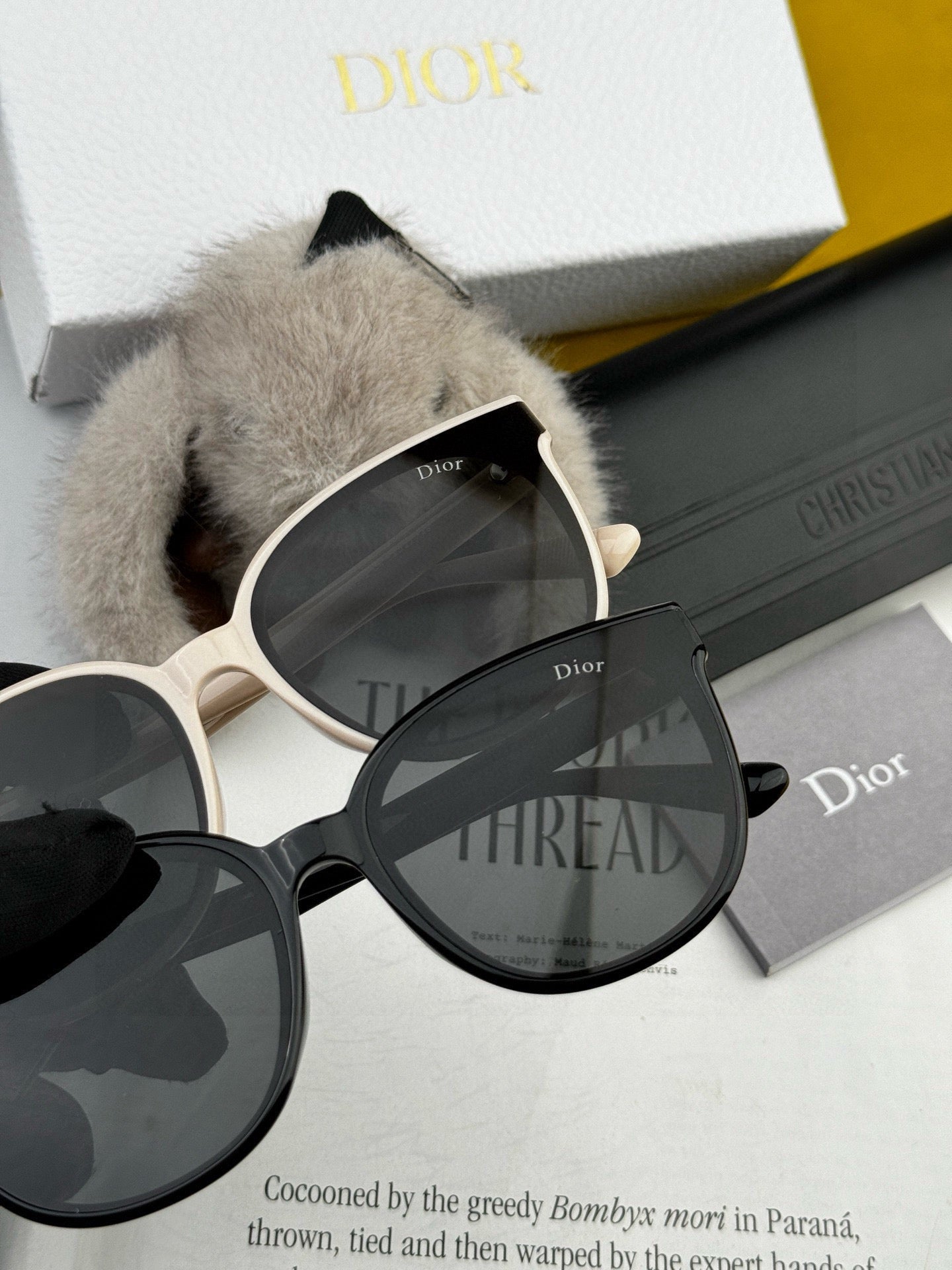 Inspired Dior CD251 – Trendy Round-Frame Polarized Sunglasses (1:1 Mirror Quality)