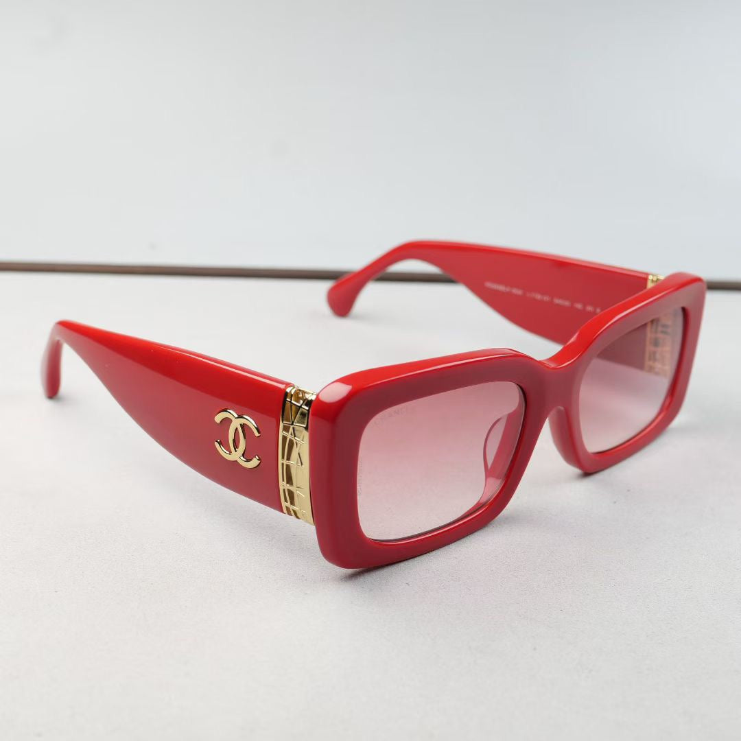 Inspired Chanel 5534-A – Oversized Square Sunglasses with Logo Detail
