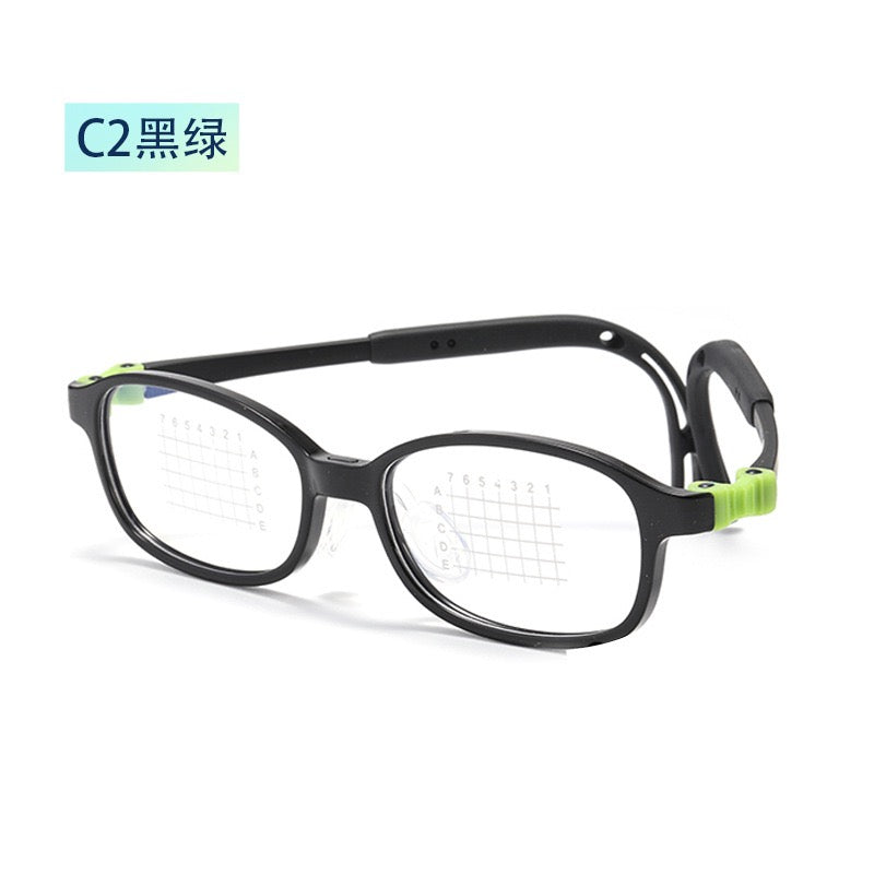 Kids Ultra-Flexible Silicone Glasses – Lightweight Myopia Frame (Model T115)