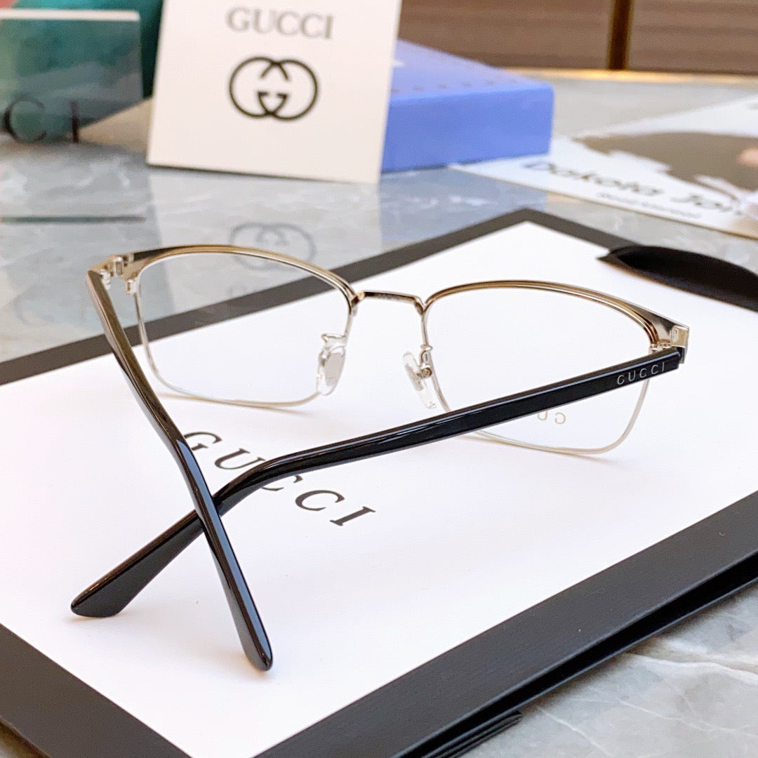 Gucci Inspired GG1475OJ Optical Glasses – Rectangular Metal Frame