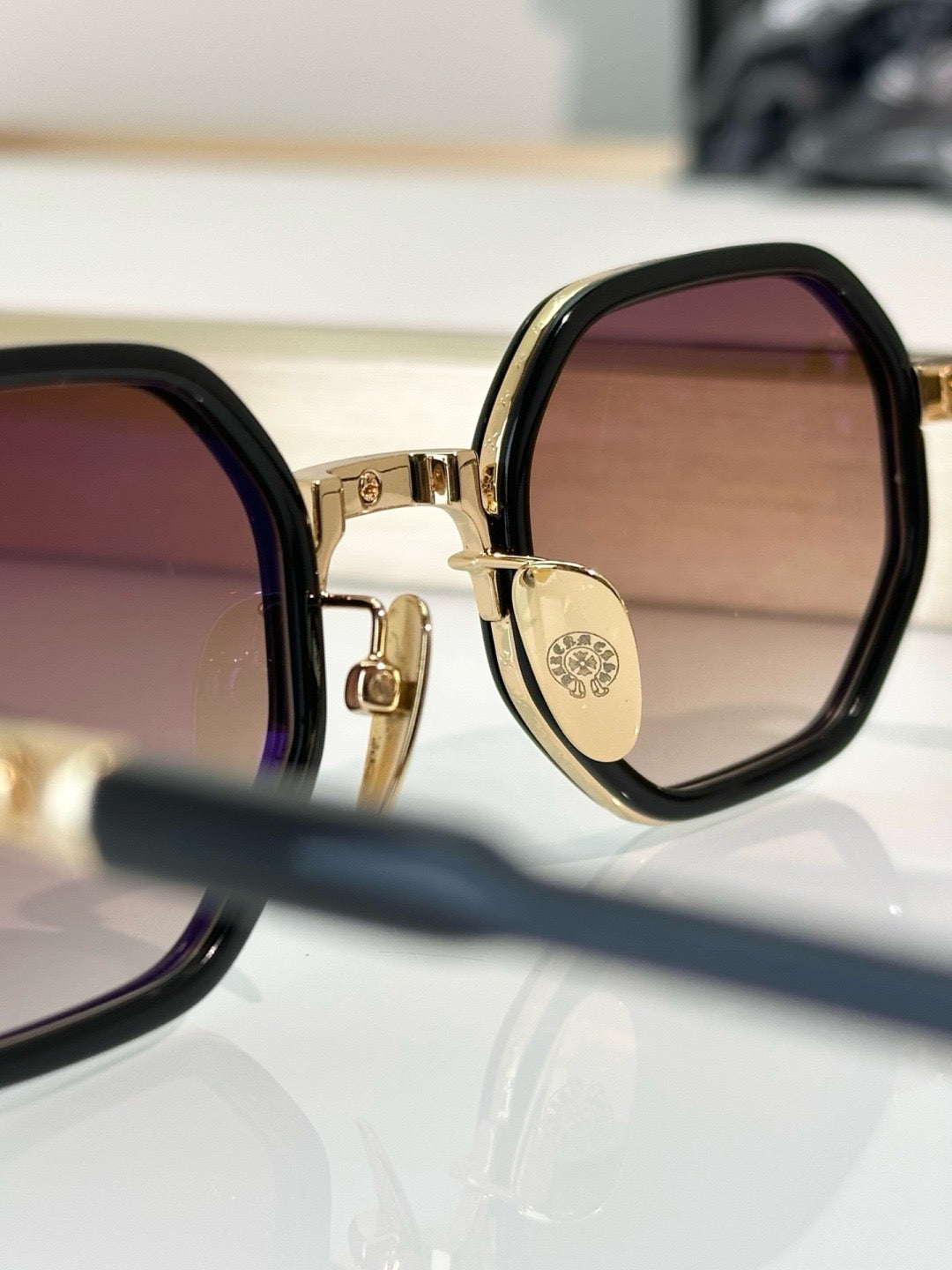 Inspired Chrome Hearts TATTERS Sunglasses – Geometric Frame (1:1 Mirror Quality)