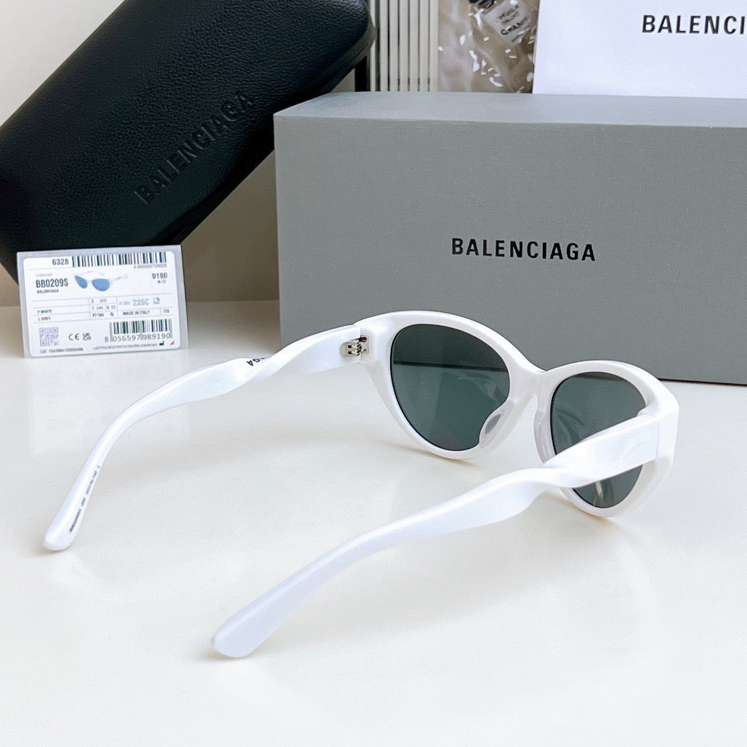 Inspired Balenciaga BB0209SA – Oval Cat-Eye Sunglasses (1:1 Mirror Quality)