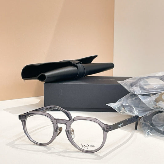Model: 19-1005 Light Grey Eyeglasses -Inspired Yohji Yamamoto