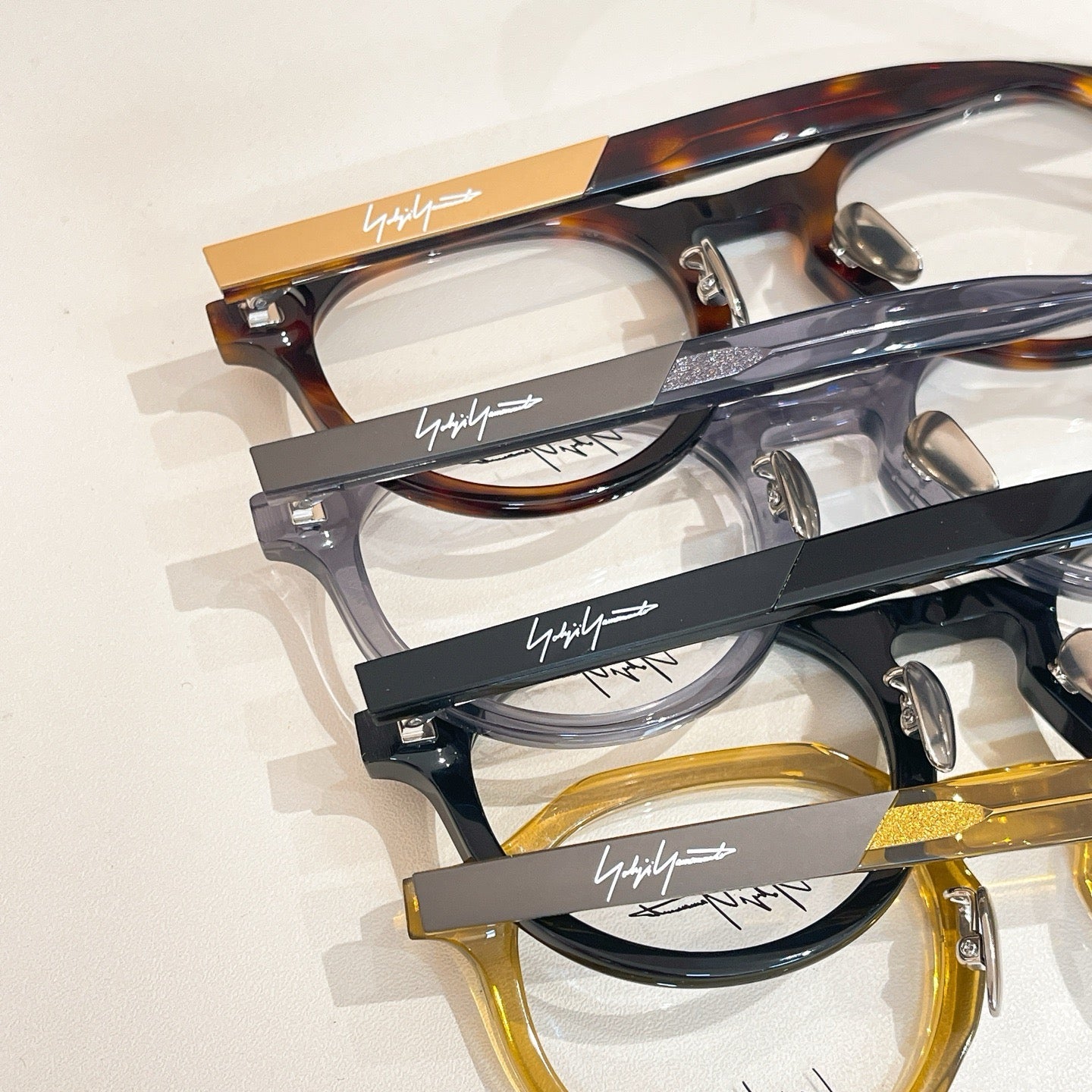 Model: 19-1005 Yellow Eyeglasses -Inspired Yohji Yamamoto