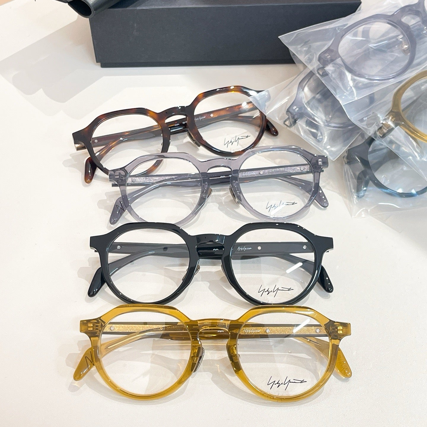 Model: 19-1005 Yellow Eyeglasses -Inspired Yohji Yamamoto