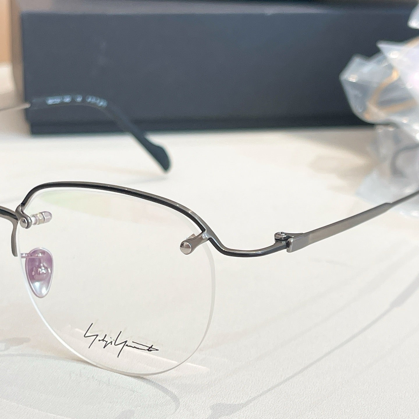 Model: 19-0041 Silver Eyeglasses -Inspired Yohji Yamamoto