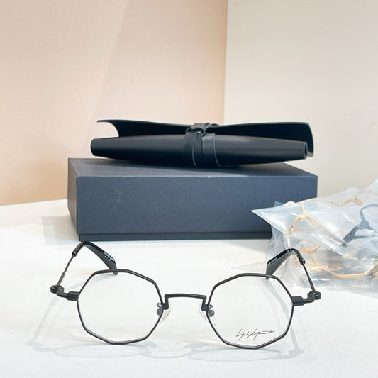 Model: YY1308 Black Eyeglasses -Inspired Yohji Yamamoto