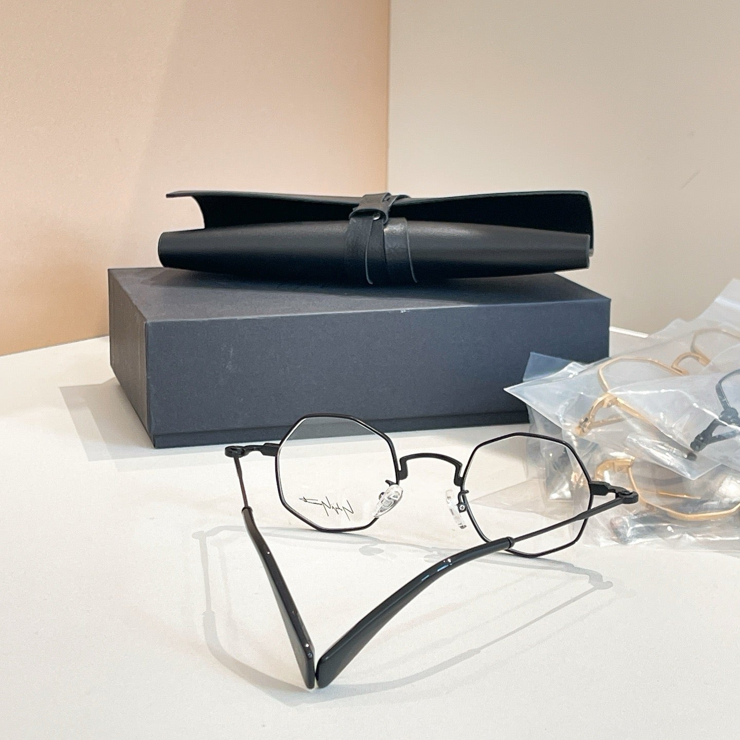 Model: YY1308 Black Eyeglasses -Inspired Yohji Yamamoto