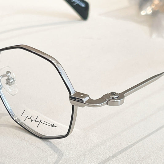 Model: YY1308 Silver Eyeglasses -Inspired Yohji Yamamoto